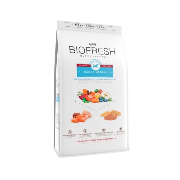 ALIMENTO BIOFRESH SUPER PREMIUM PERRO SENIOR RAZA MEDIANA 10.1 KG