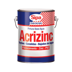 PINTURA ACRÍLICA ACRIZINC NEGRO GALÓN BASE AGUA PARA TECHOS Y MUROS GALVANIZADOS