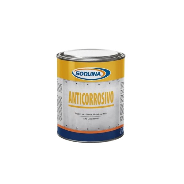 ANTICORROSIVO ALQUÍDICO 1 LT SOQUINA PARA ESTRUCTURAS METÁLICAS
