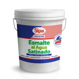 ESMALTE AL AGUA SATINADO BLANCO 4 GALÓN SIPA
