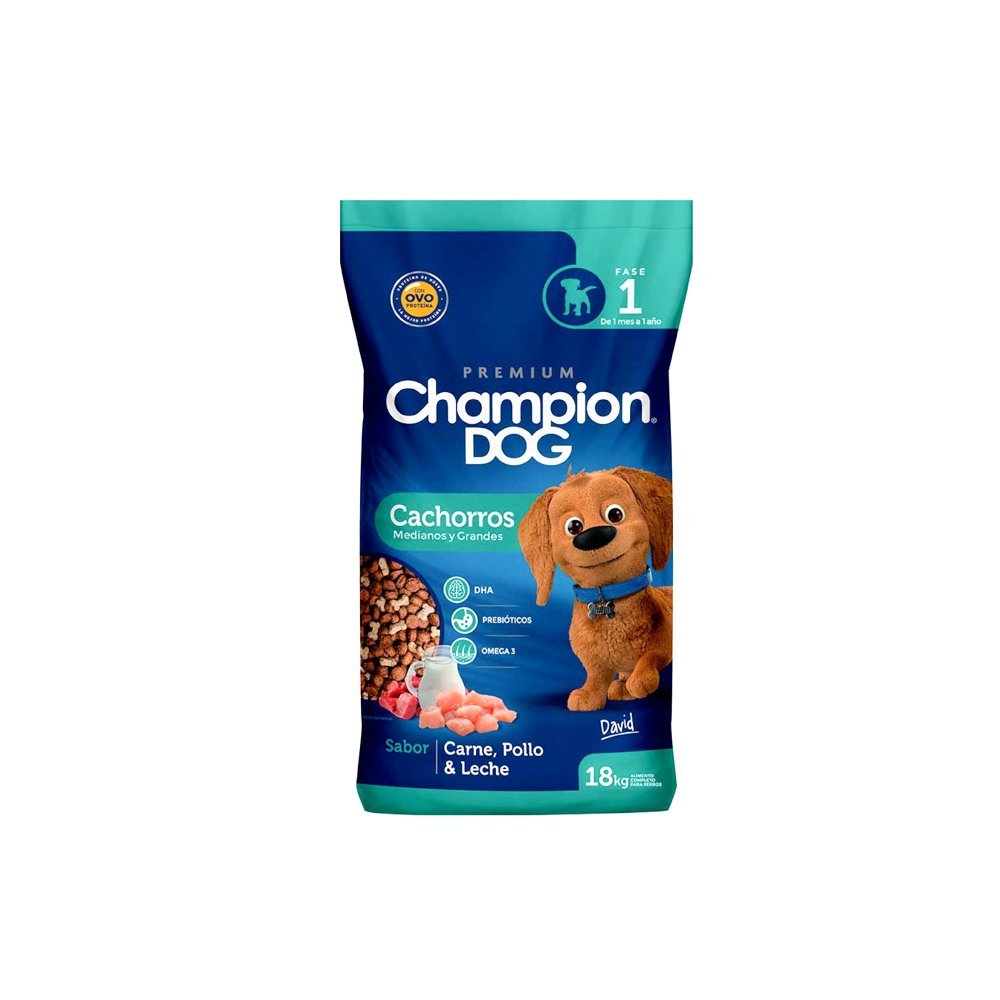 ALIMENTO CHAMPION CACHORRO 18KG
