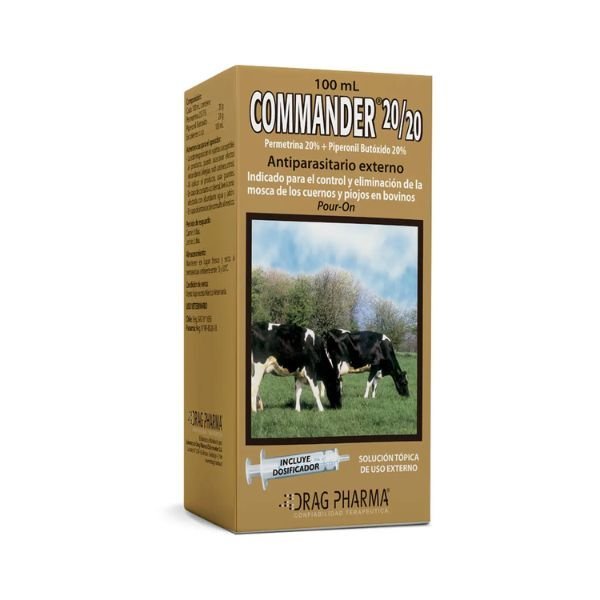 ANTIPARASITARIO EXTERNO COMMANDER 100 ML (MOSCA DEL CUERNO)