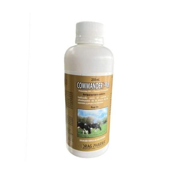 ANTIPARASITARIO EXTERNO COMMANDER 250 ML CONTROL MOSCA DEL CUERNO