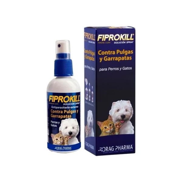 ANTIPARASITARIO EXTERNO FIPROKILL SPRAY 100 ML (PERRO/GATO)