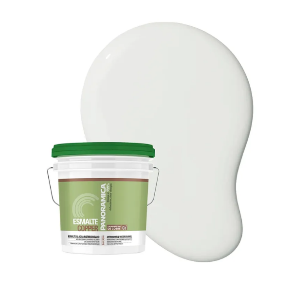 ESMALTE AL AGUA COPPER BLANCO BALDE 5 GALONES