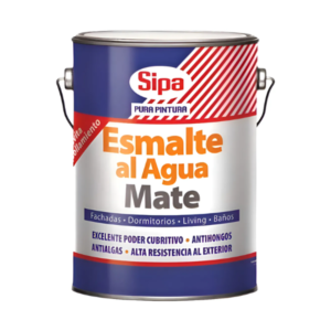 ESMALTE AL AGUA MATE GALÓN SIPA
