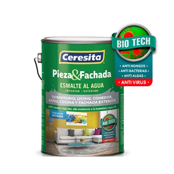 ESMALTE AL AGUA P Y F BASE FUERTE GALÓN CERESITA