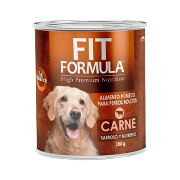 FIT LATA PERRO CARNE 280 GR