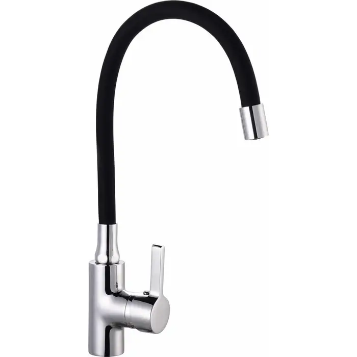 LLAVE LAVAPLATO CUELLO FLEXIBLE NEGRO TAUMM