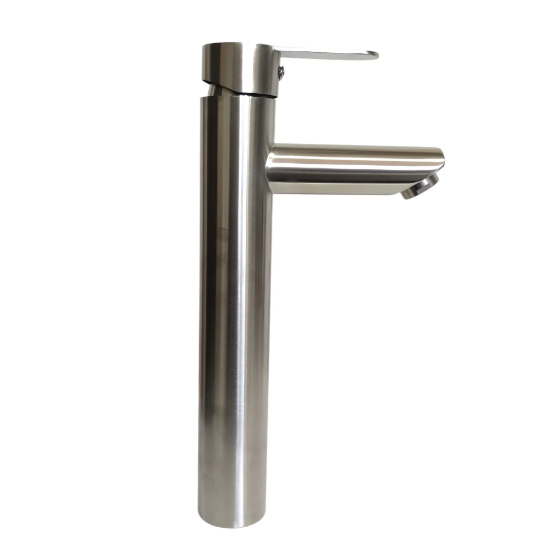 LLAVE MONOMANDO LAVATORIO ALTO MODERN INOX TAUMM