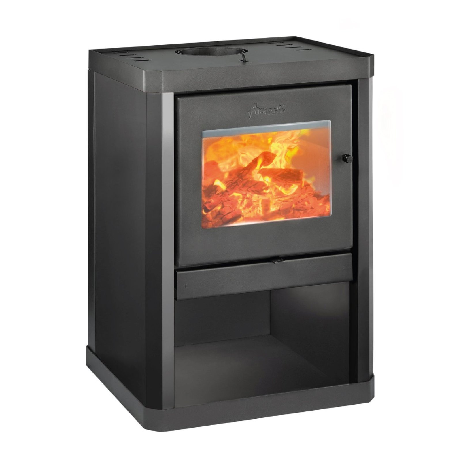 ESTUFA A LEÑA CLASSIC 400 NEGRA AMESTI