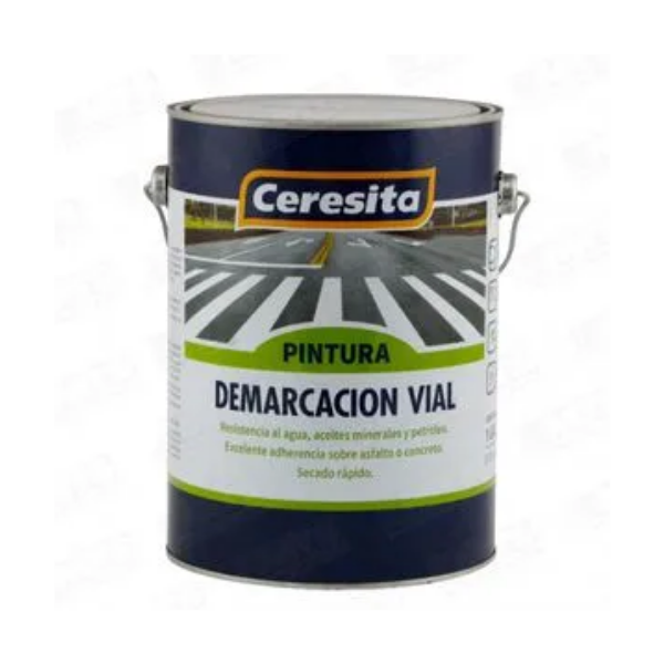 PINTURA DE DEMARCACIÓN VIAL BLANCO GALÓN BASE ALQUÍDICA PARA CALLES