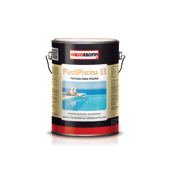 PINTURA PARA PISCINA PLASTIPISCINA GRIS ACERO GALÓN CHILCORROFIN