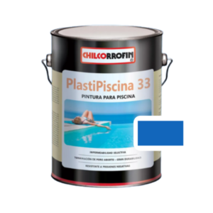 PINTURA PARA PISCINA PLASTIPISCINA AZUL GALÓN CHILCORROFIN BASE ACRÍLICA