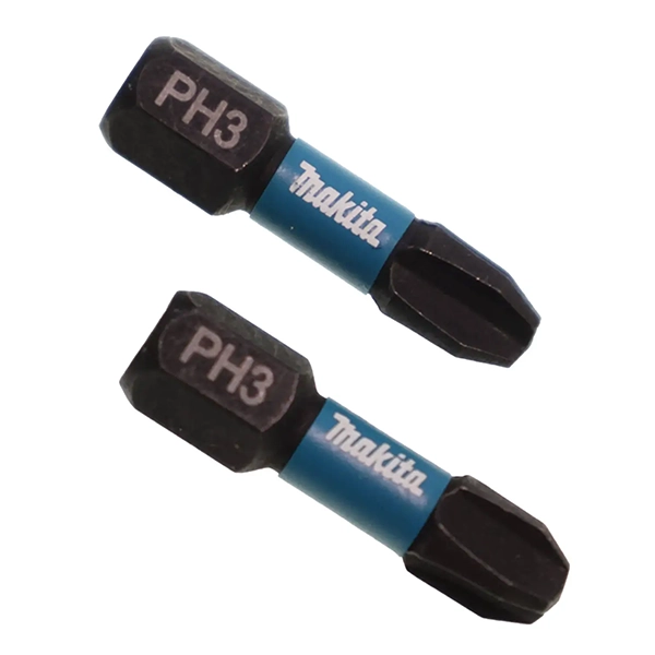 PUNTA IMPACT BLACK PH3 25MM 2 PIEZAS MAKITA B63622