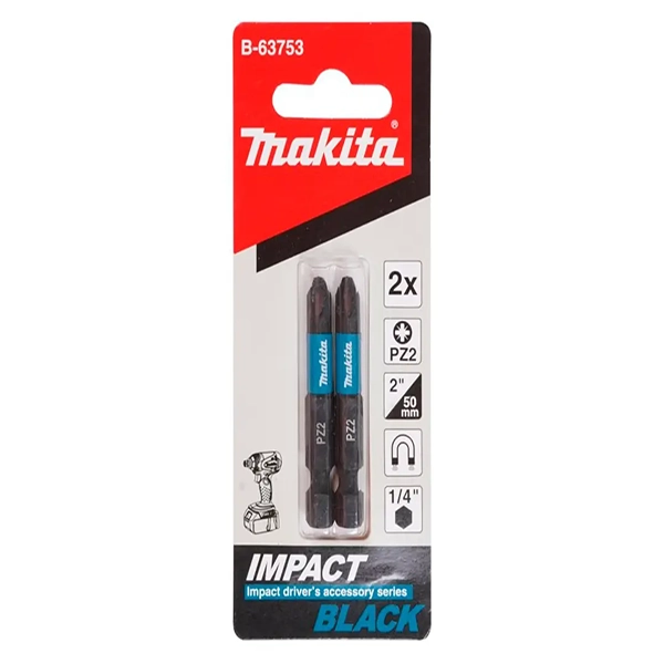 PUNTA LARGA PZ2 X 50MM IMPACT BLACK MAKITA