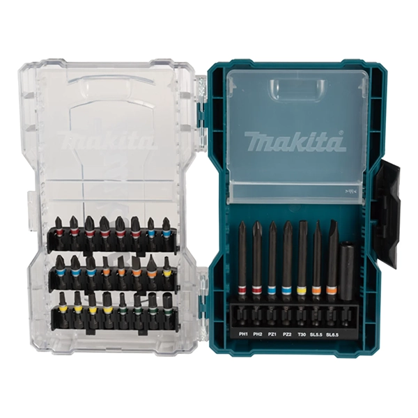SET 32 PIEZAS PUNTAS Y ADAPTADORES E-07076 MAKITA