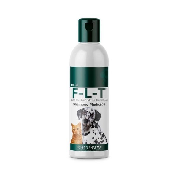 SHAMPOO MEDICADO PARA PERROS Y GATOS FLT