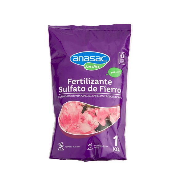 SULFATO DE FIERR JARDIN 1 KG.
