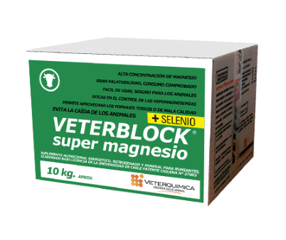 VETERBLOCK SÚPER MAGNESIO + SELENIO 10KG