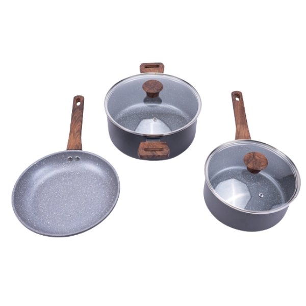 BATERIA ALUMINIO PRENSADO 5 PIEZAS ALESSANDRIA