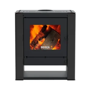 ESTUFA LEÑA GOLD 500 CHARCOAL BLACK VISION BOSCA