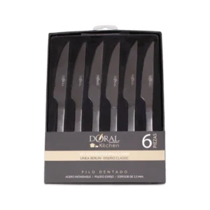 JUEGO CUCHILLOS CARNE 6 PIEZAS GIFT BOX LÍNEA BERLIN
