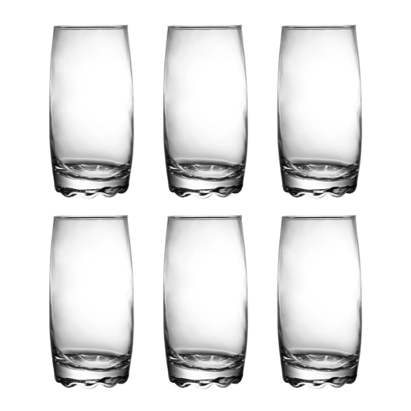 SET 6 VASOS VIDRIO 383 ML BOSSA