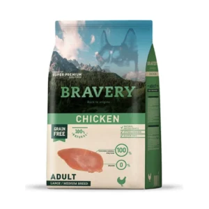 BRAVERY DOG ADULTO RAZAS MEDIANAS Y GRANDES POLLO 4 KG