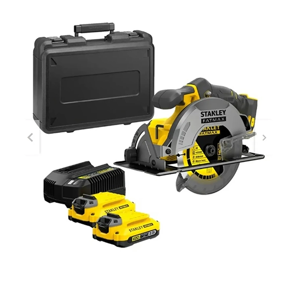 SIERRA CIRCULAR 7 1/4 20V + 2 BATERÍAS T2AH + CARGADOR + MALETA SBC550D2K