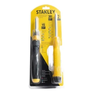 JUEGO 2 DESTORNILLADORES + PUNTAS 74-013 STANLEY