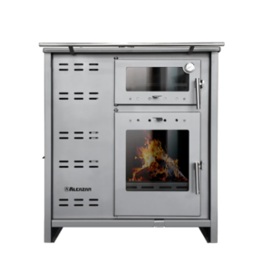 COCINA PUYEHUE XL POLICOMBUSTIBLE ALCAZAR PARA LEÑA Y PELLET CON HORNO